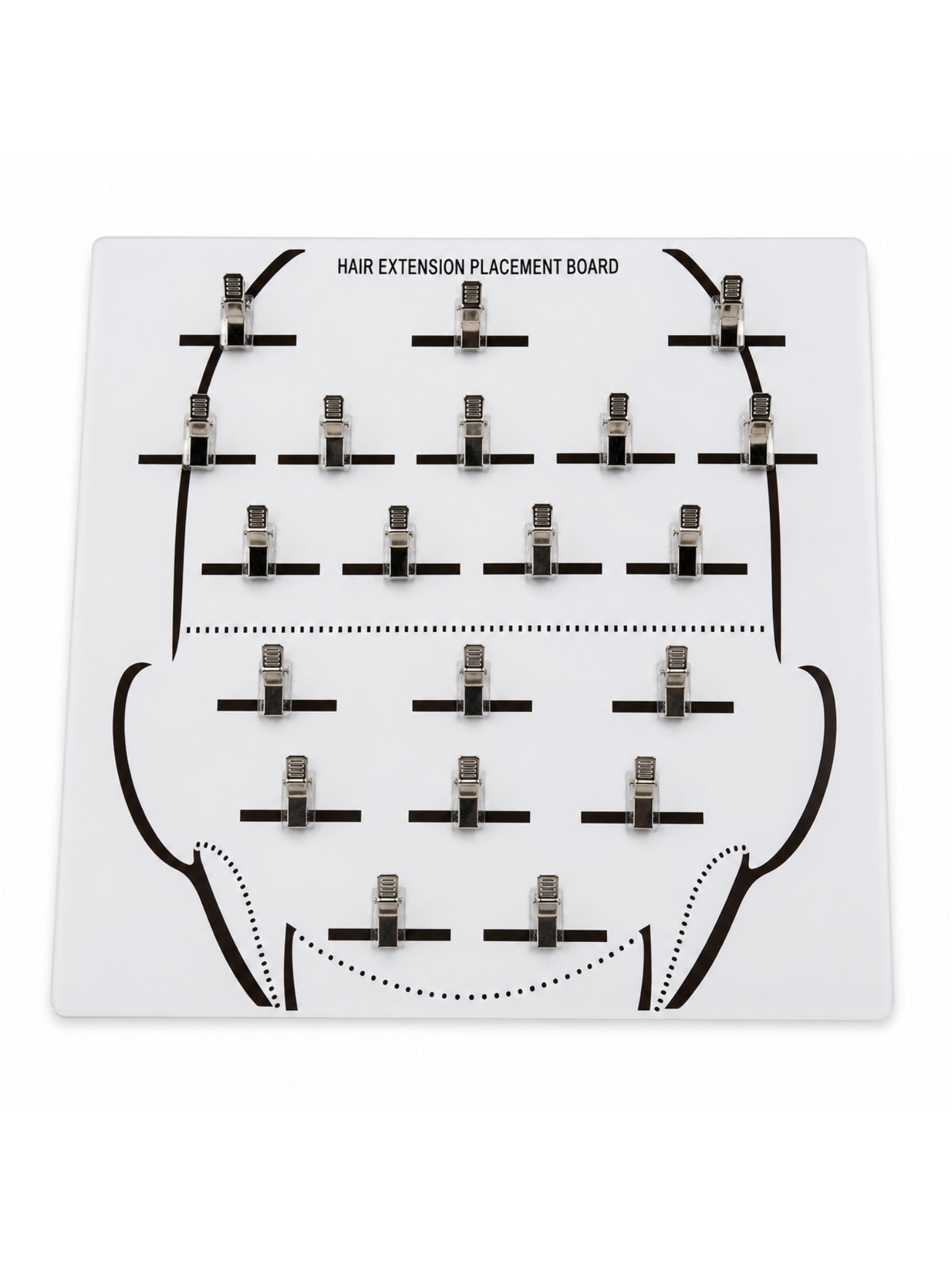 Hair Extensions Placement Board